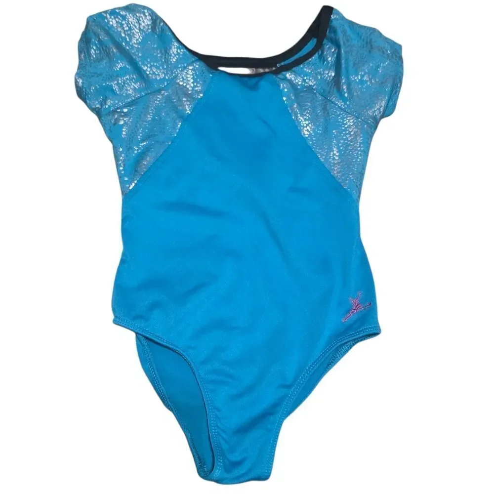Future Star Bundle Of Purple And Blue Leotards With Strappy Backs